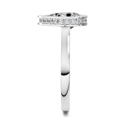 Jazmin Bezel Halo Ring