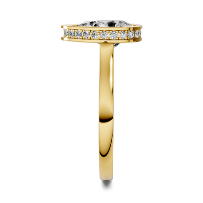 Jazmin Bezel Halo Ring