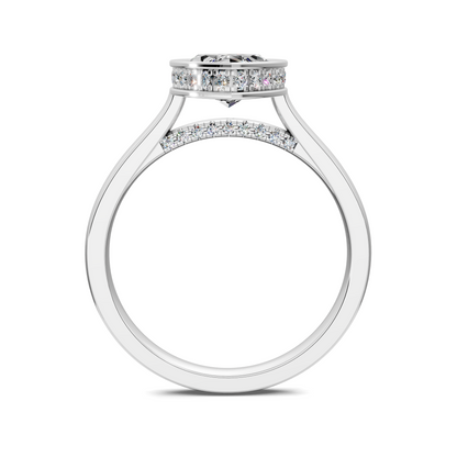 Jazmin Bezel Halo Ring