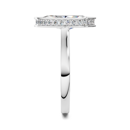 Jazmin Bezel Halo Ring