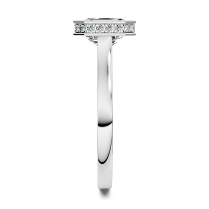 Jazmin Bezel Halo Ring