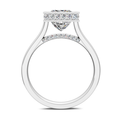 Jazmin Bezel Halo Ring