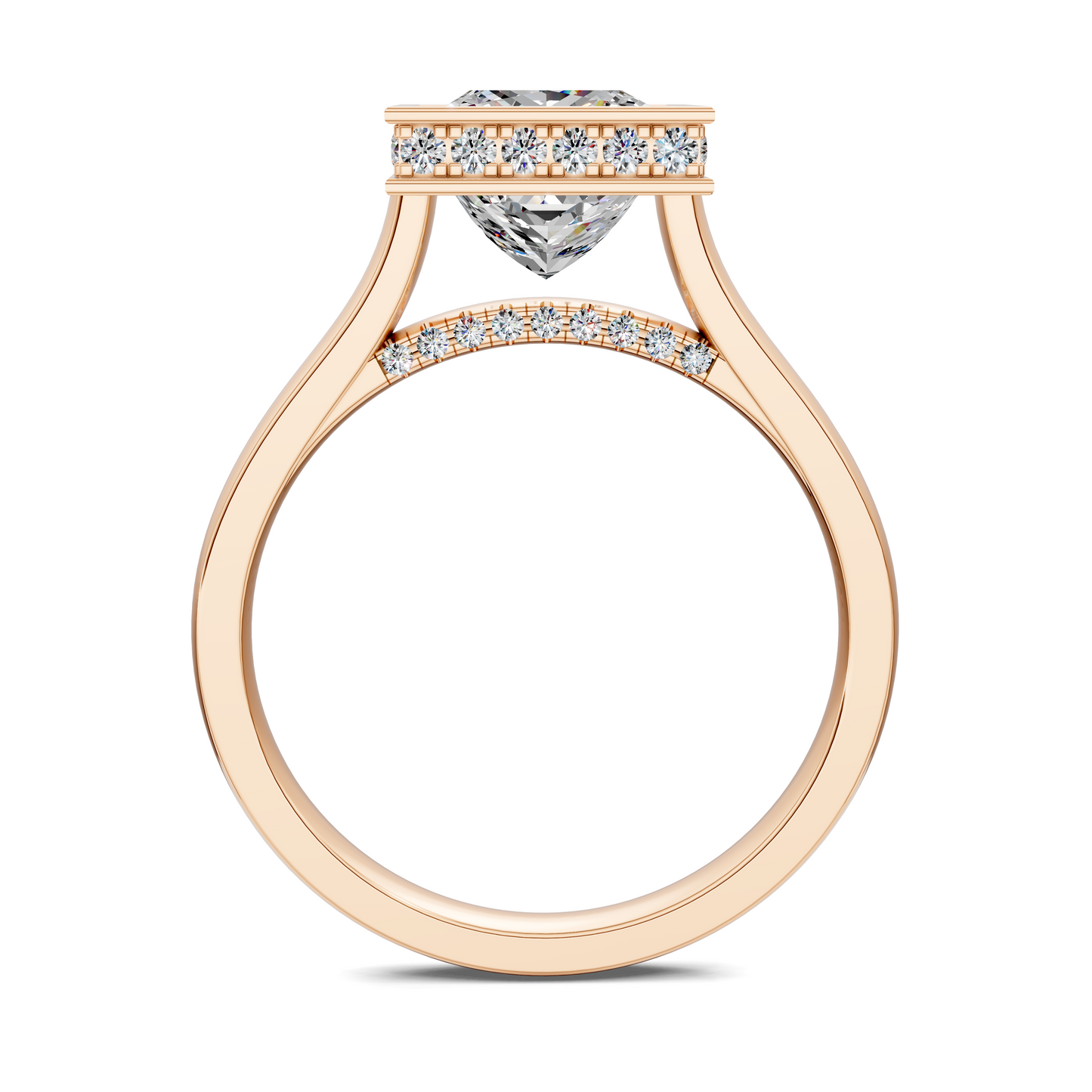 Jazmin Bezel Halo Ring
