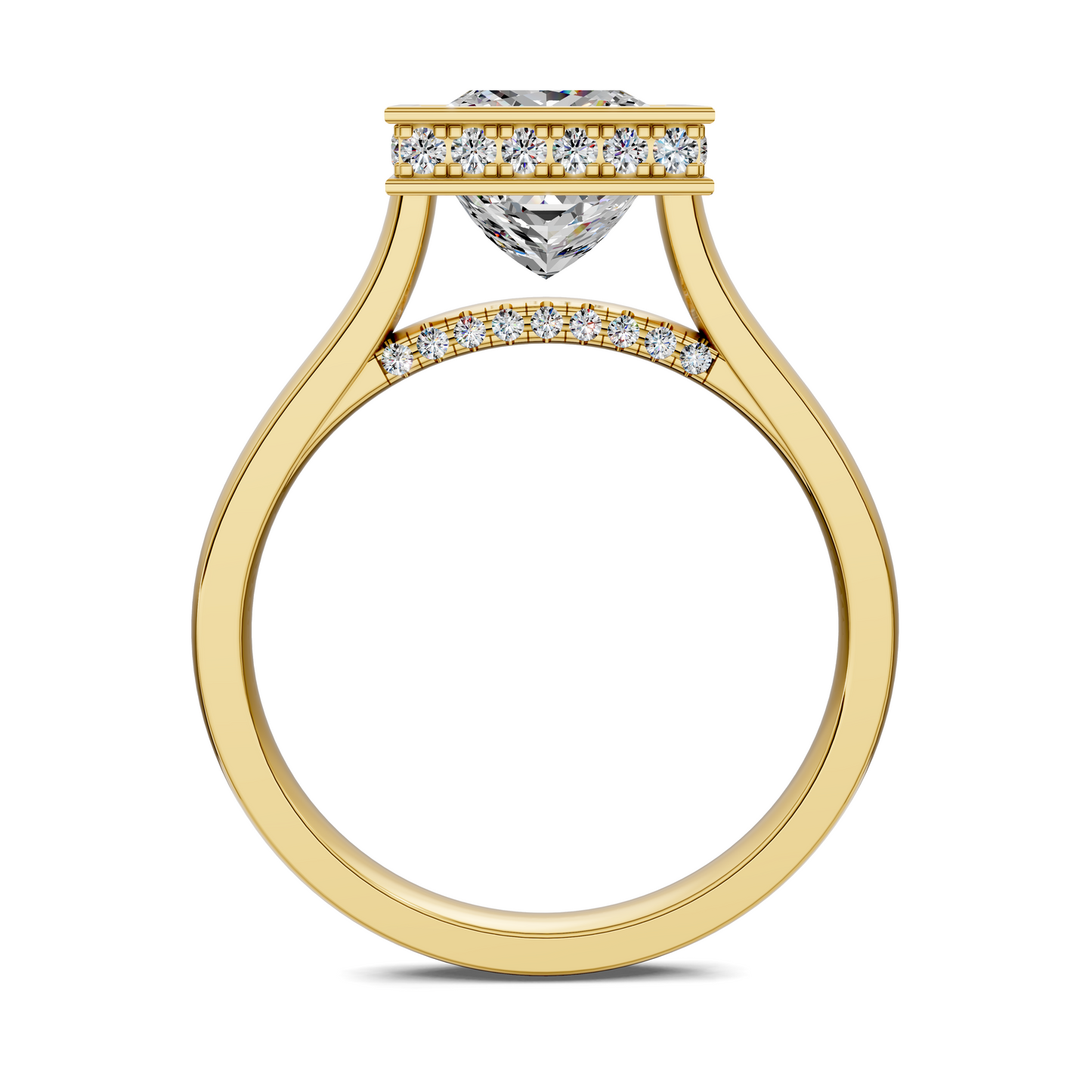 Jazmin Bezel Halo Ring