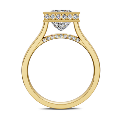Jazmin Bezel Halo Ring