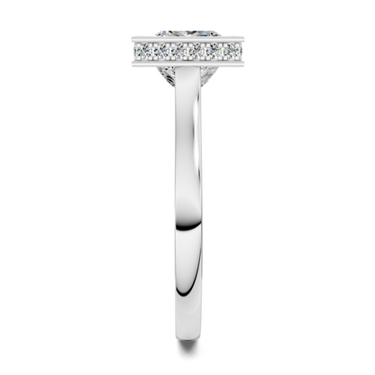 Jazmin Bezel Halo Ring