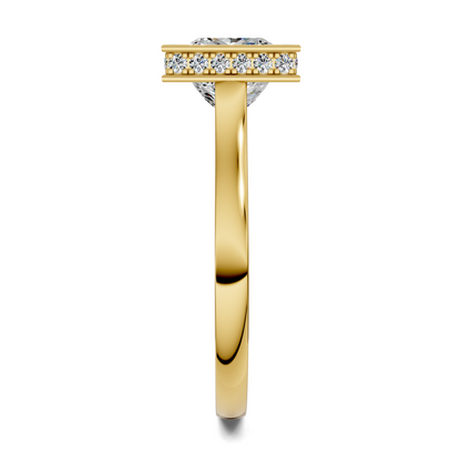Jazmin Bezel Halo Ring