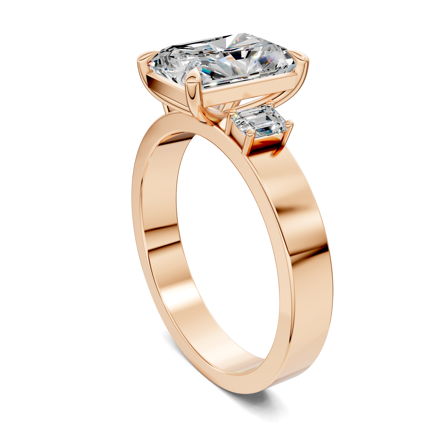 Brandy Three Stone Ring