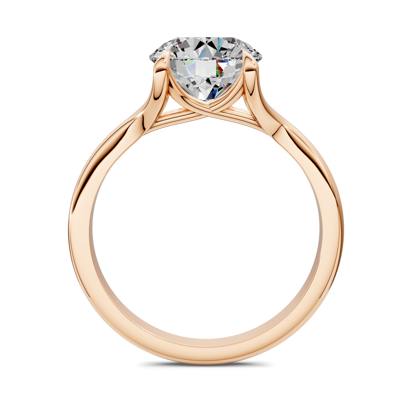 Jillian Split Shank Solitaire Ring