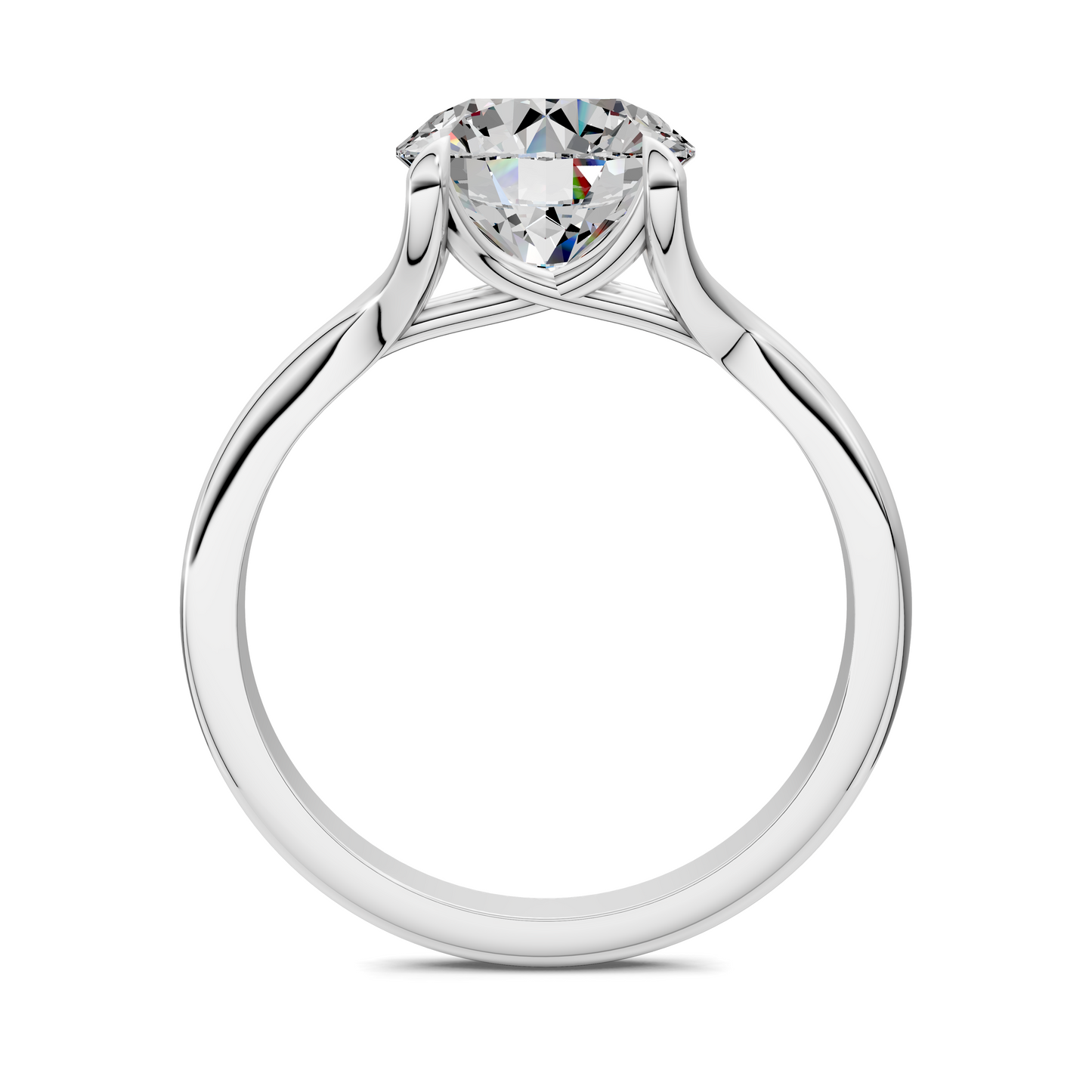 Jillian Split Shank Solitaire Ring