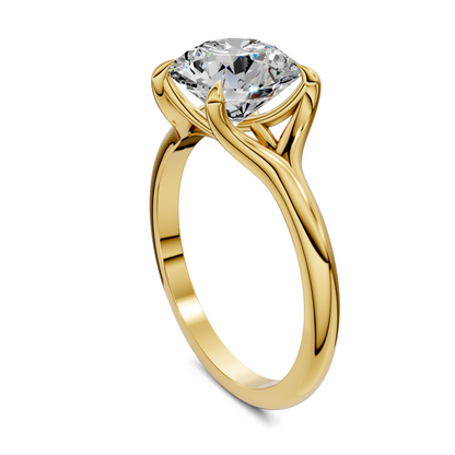 Jillian Split Shank Solitaire Ring