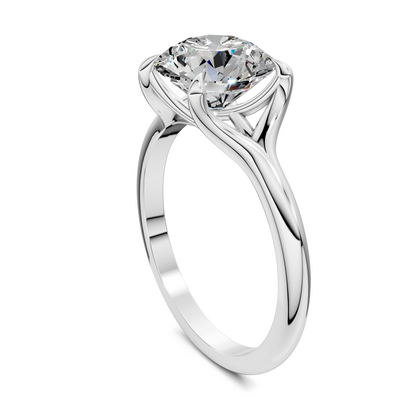 Jillian Split Shank Solitaire Ring