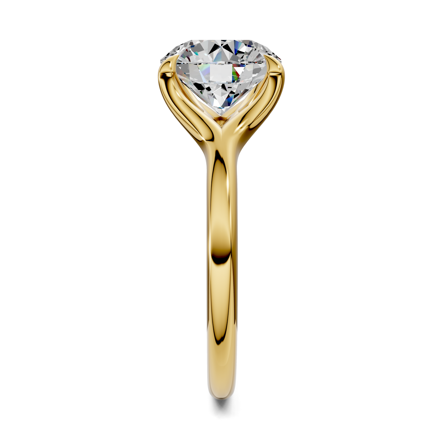 Jillian Split Shank Solitaire Ring