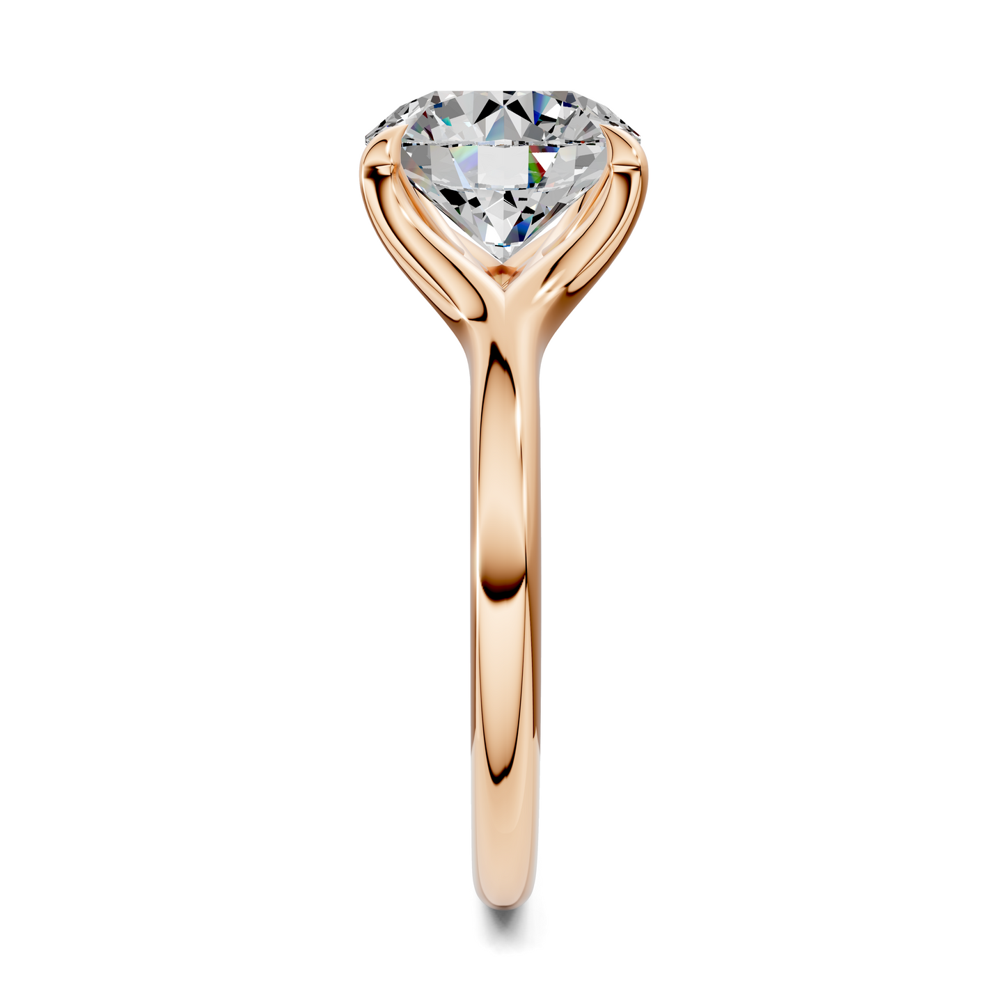 Jillian Split Shank Solitaire Ring