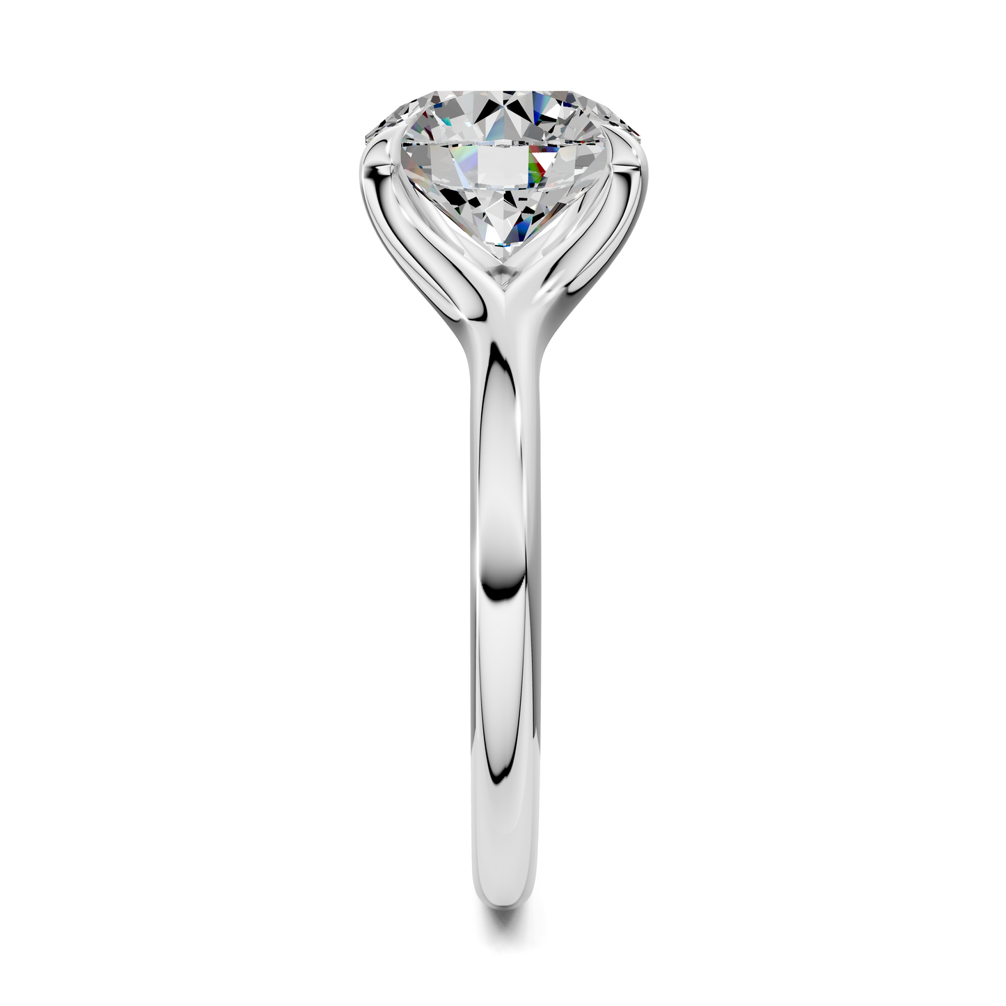 Jillian Split Shank Solitaire Ring