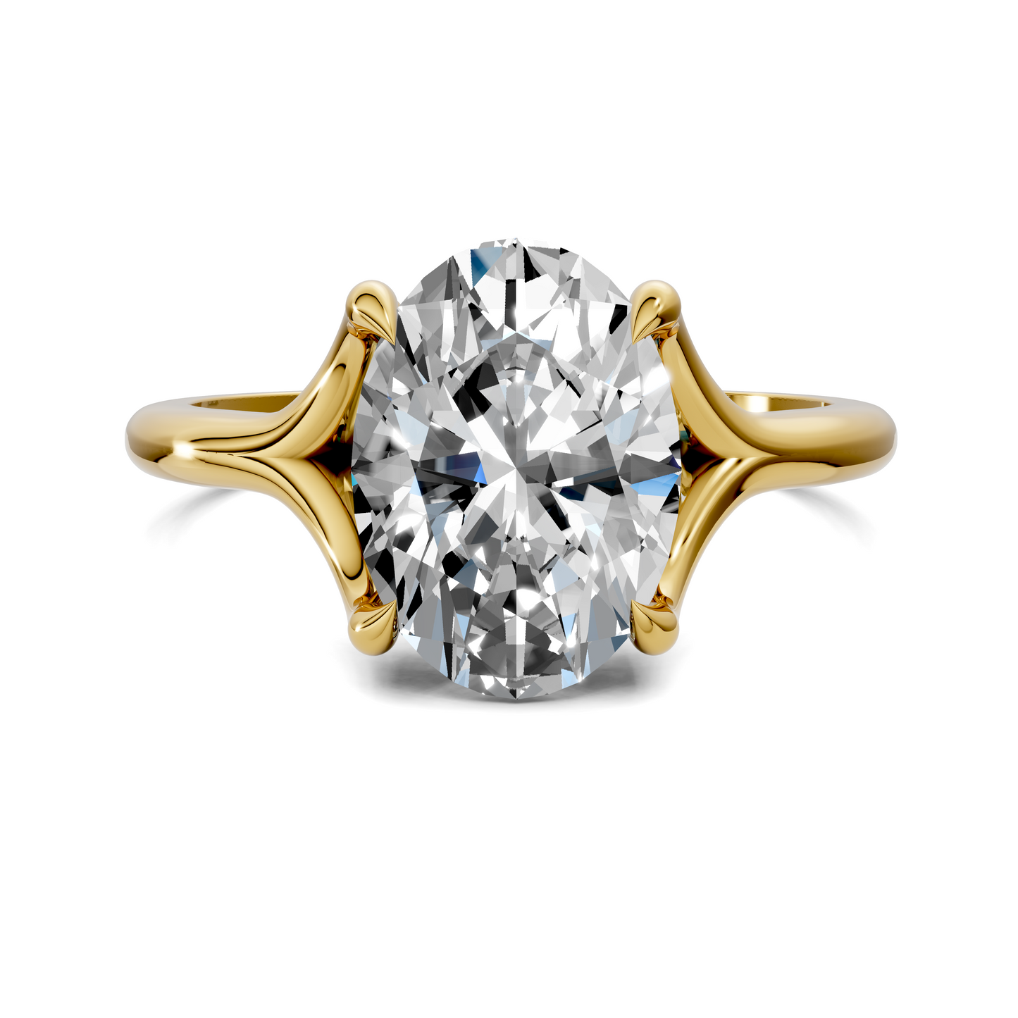 Jillian Split Shank Solitaire Ring