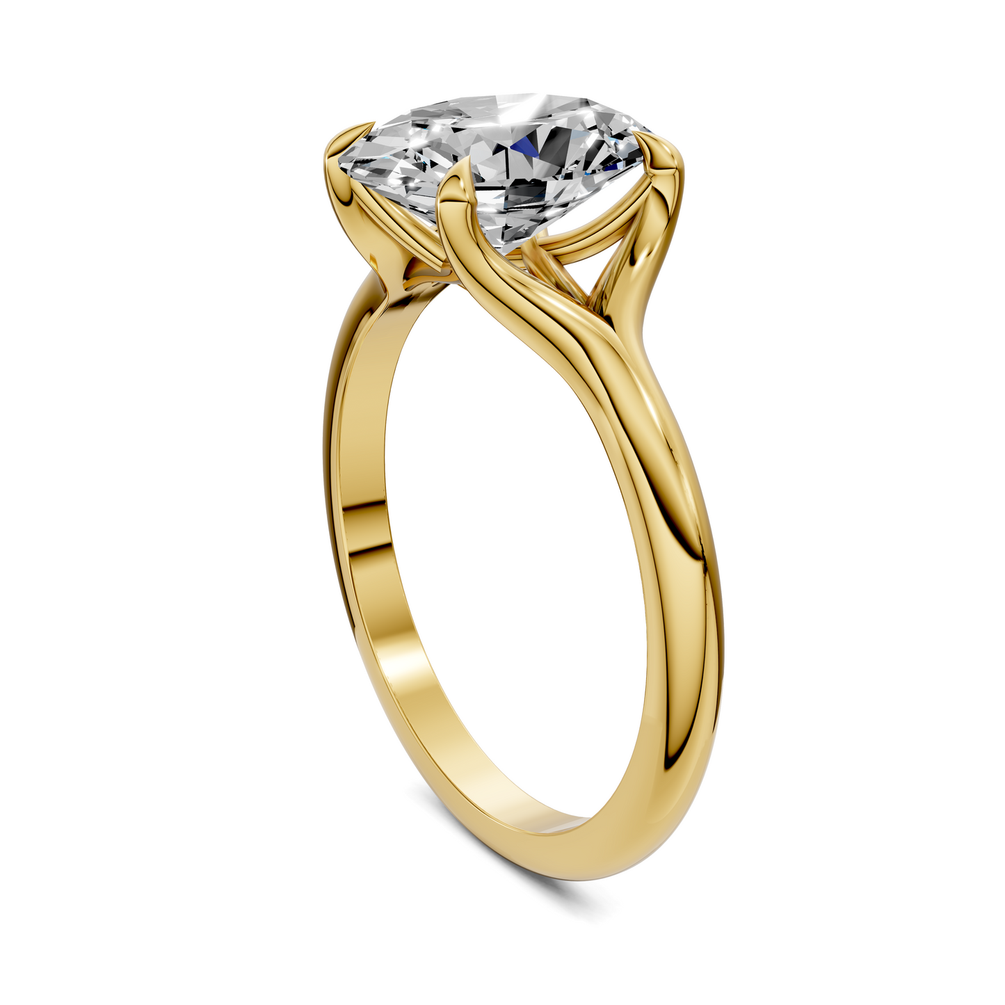 Jillian Split Shank Solitaire Ring