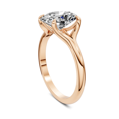 Jillian Split Shank Solitaire Ring