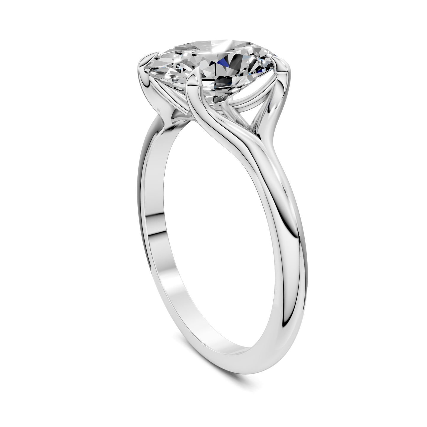 Jillian Split Shank Solitaire Ring