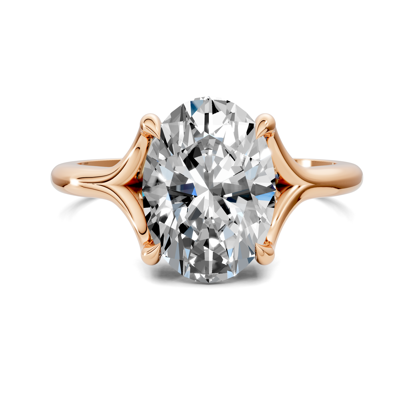 Jillian Split Shank Solitaire Ring