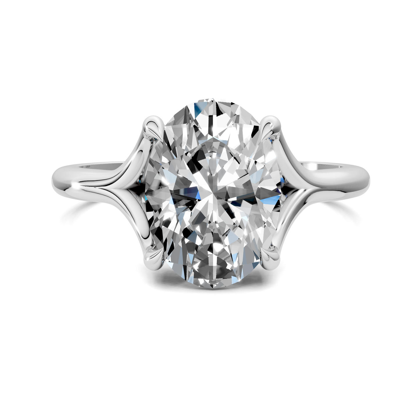 Jillian Split Shank Solitaire Ring