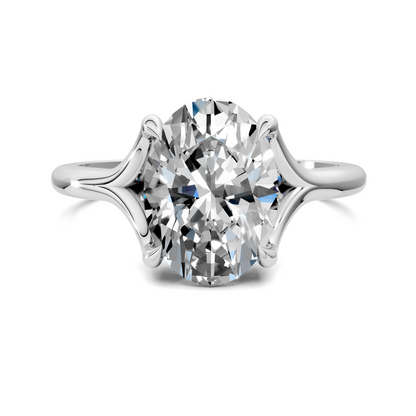 Jillian Split Shank Solitaire Ring