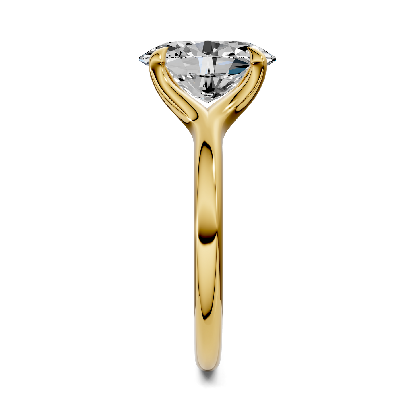 Jillian Split Shank Solitaire Ring