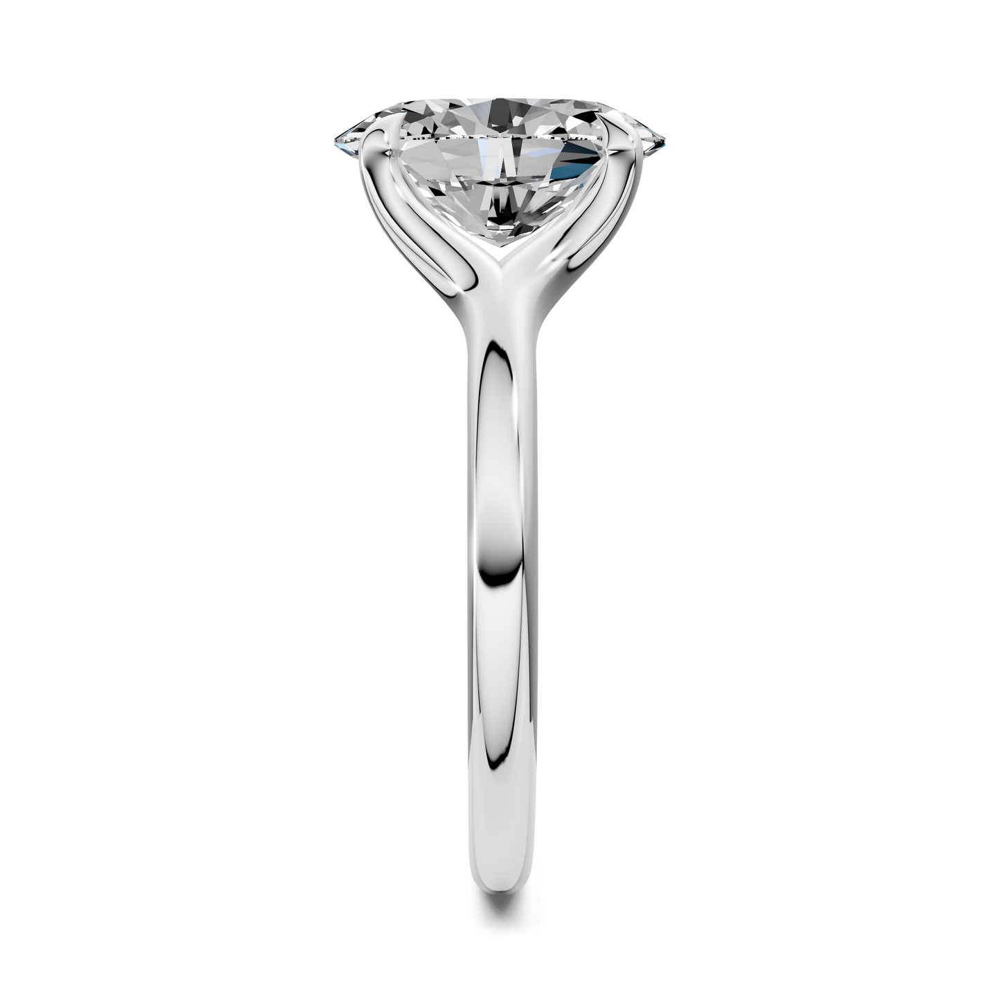 Jillian Split Shank Solitaire Ring