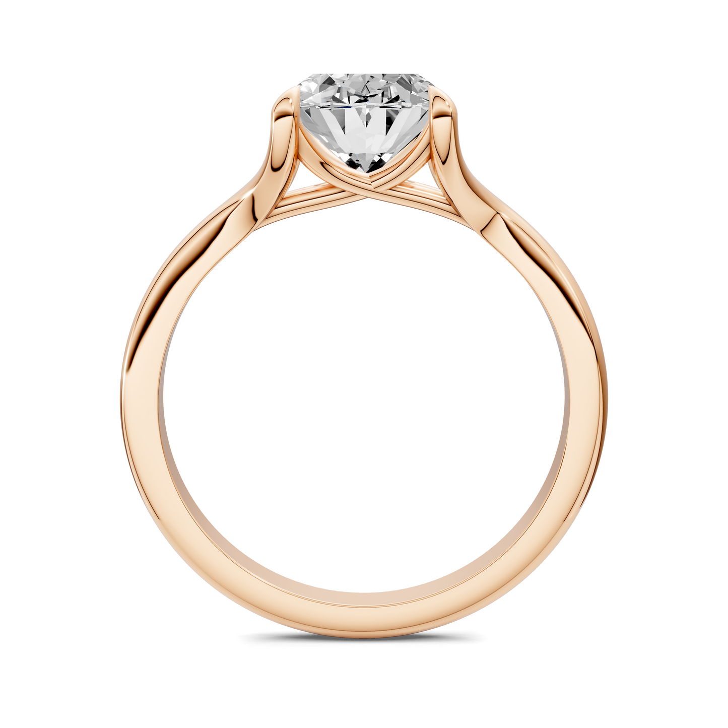 Jillian Split Shank Solitaire Ring