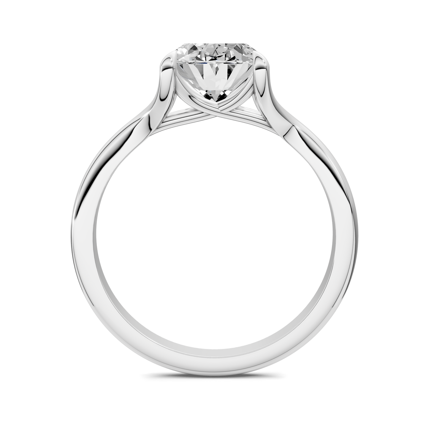 Jillian Split Shank Solitaire Ring