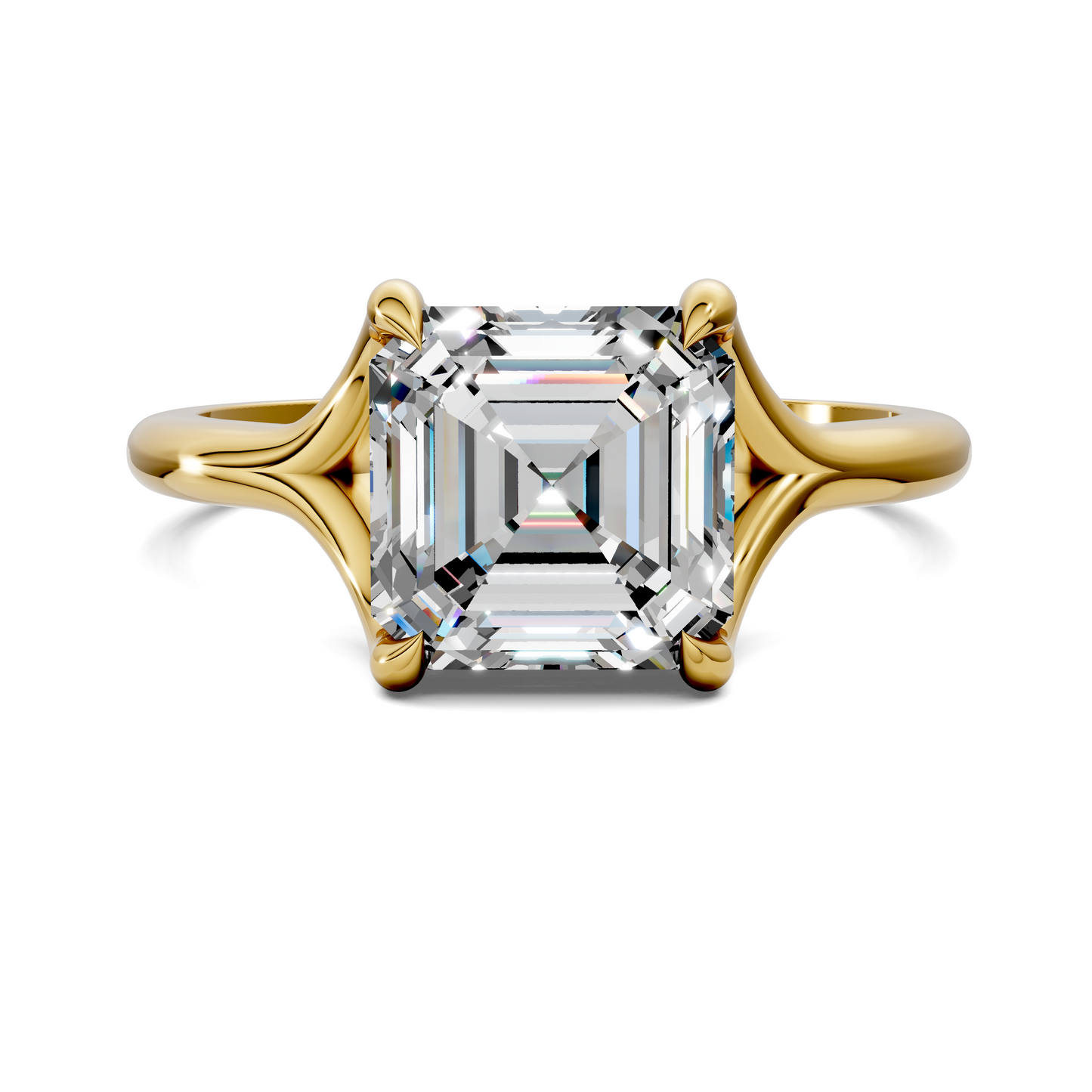 Jillian Split Shank Solitaire Ring