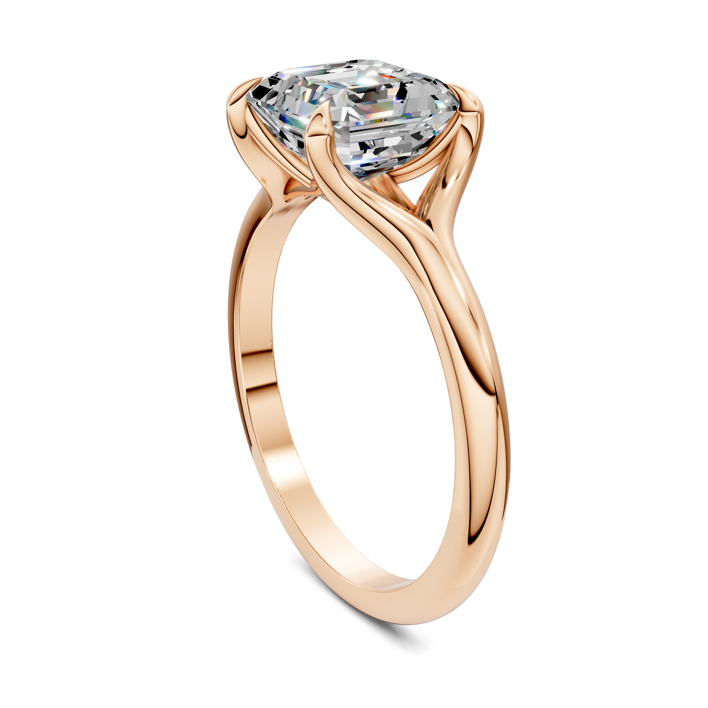 Jillian Split Shank Solitaire Ring