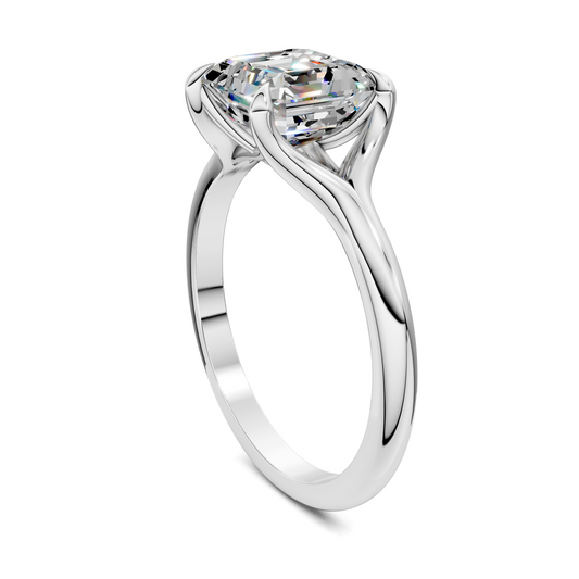 Jillian Split Shank Solitaire Ring