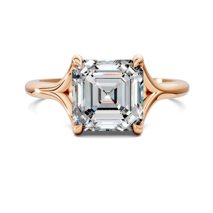 Jillian Split Shank Solitaire Ring