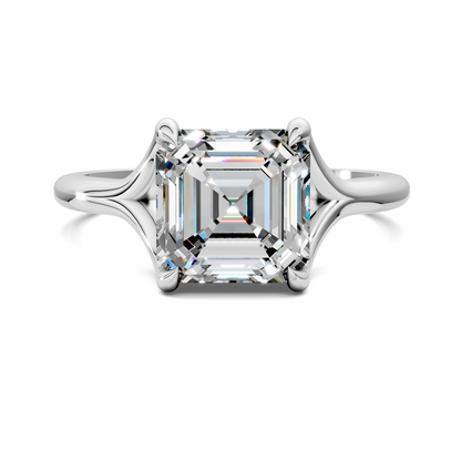 Jillian Split Shank Solitaire Ring