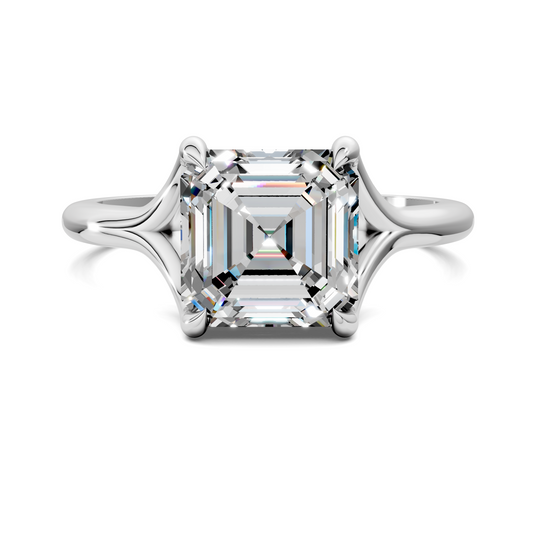 Jillian Split Shank Solitaire Ring