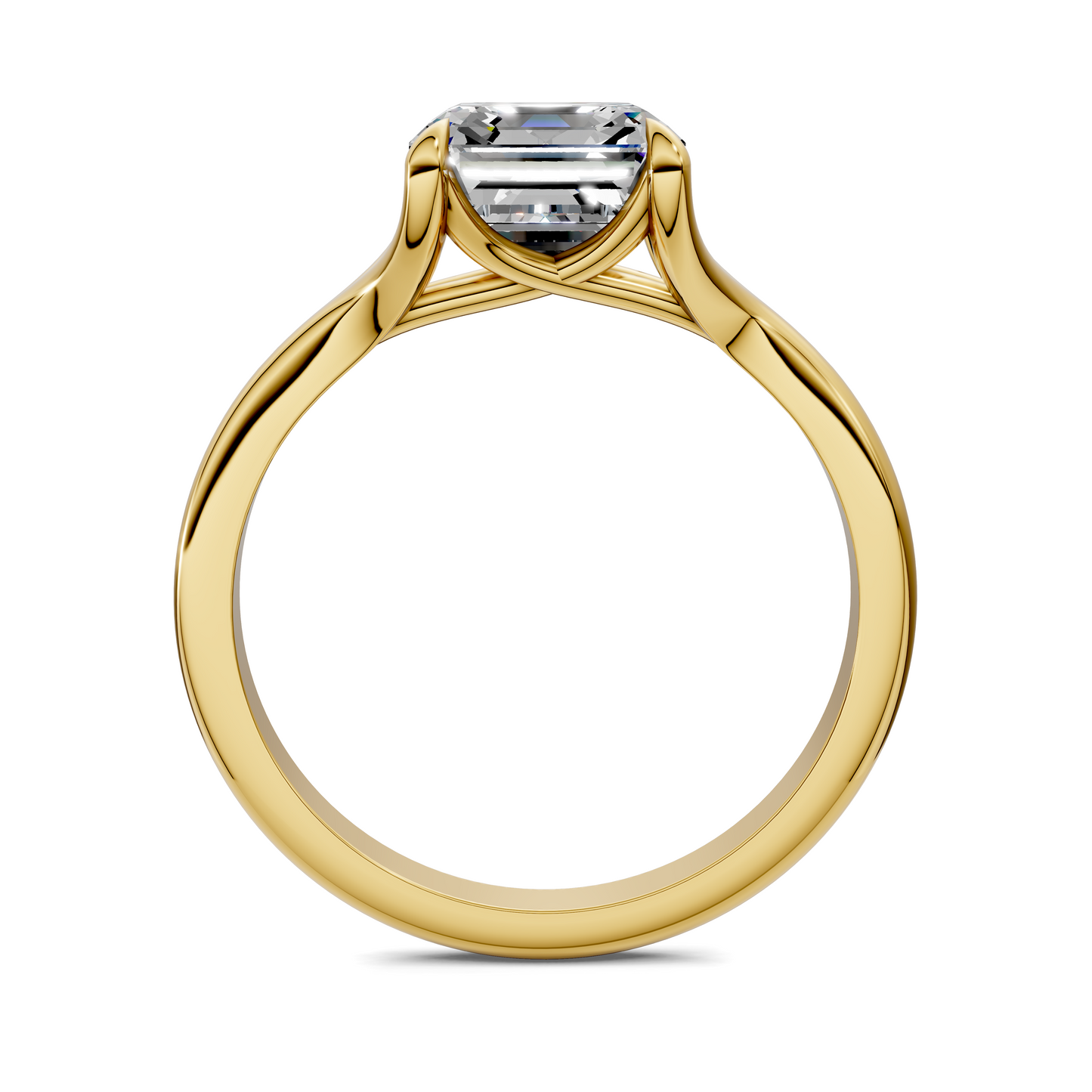 Jillian Split Shank Solitaire Ring