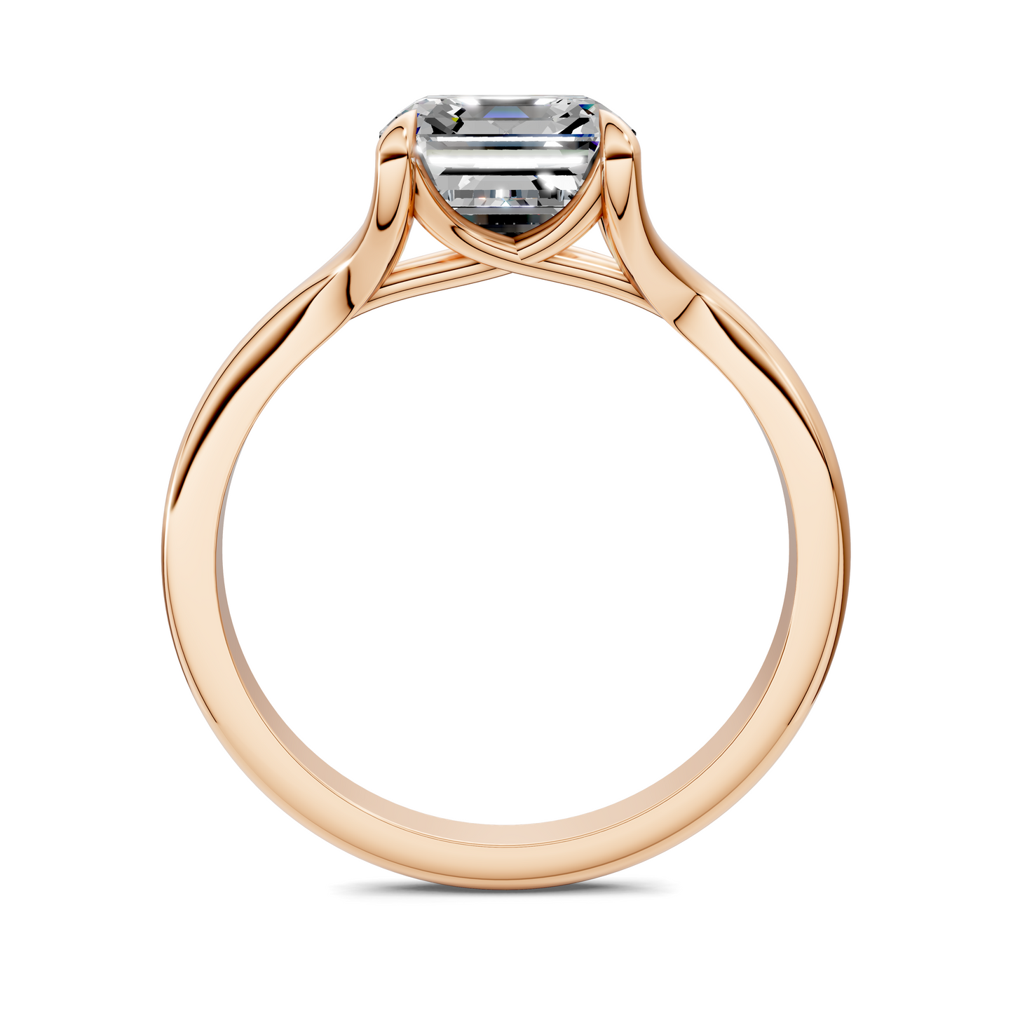 Jillian Split Shank Solitaire Ring