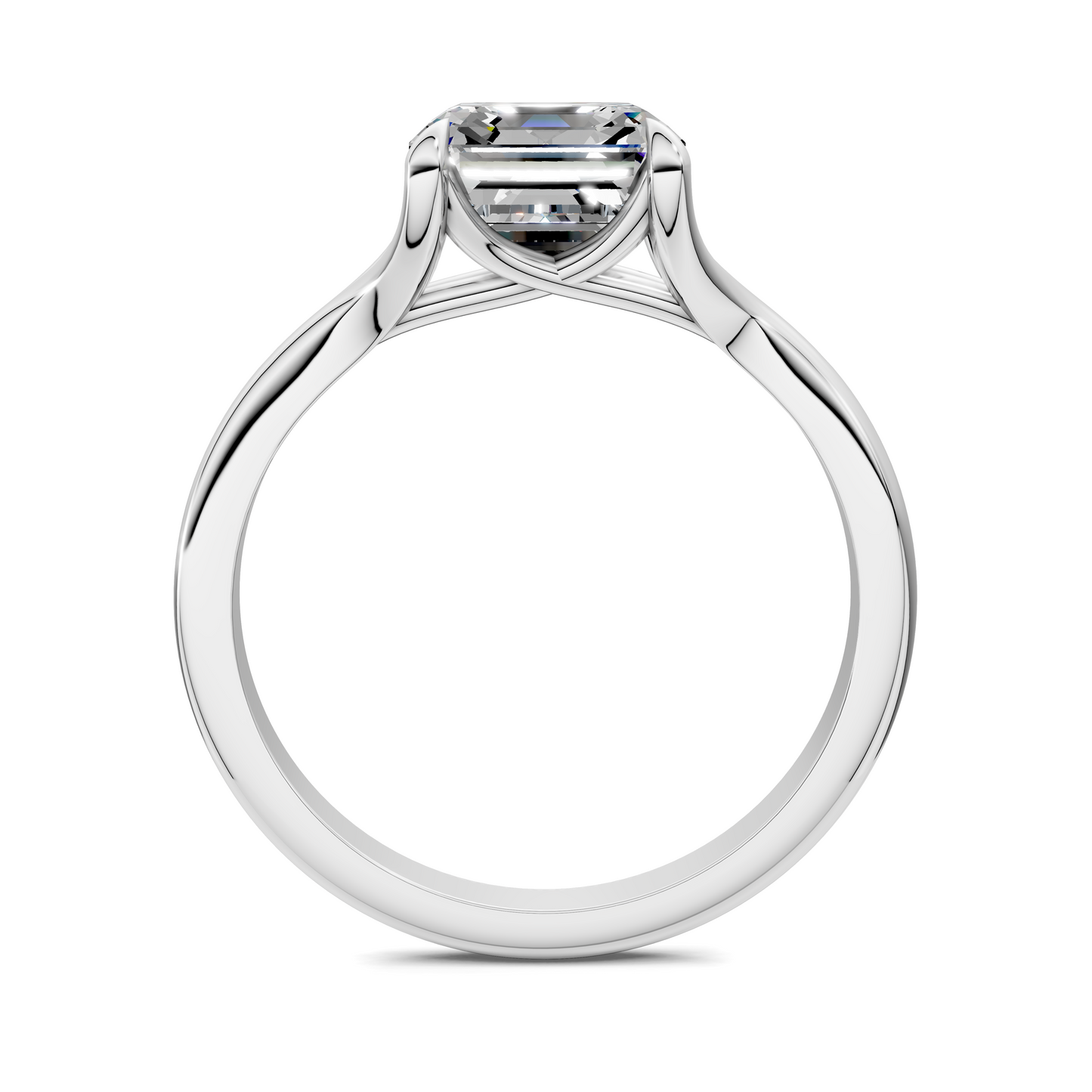 Jillian Split Shank Solitaire Ring