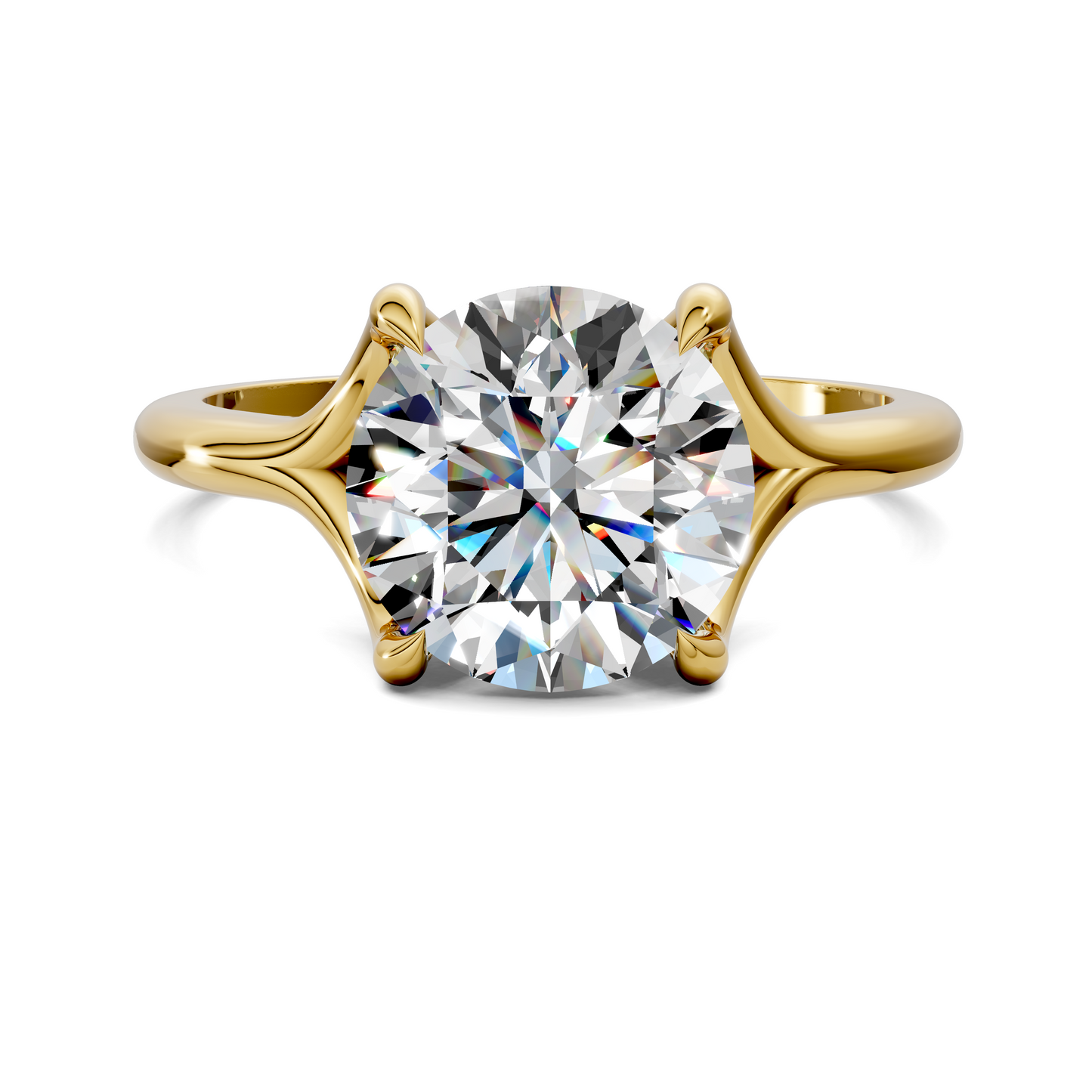 Jillian Split Shank Solitaire Ring