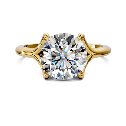 Jillian Split Shank Solitaire Ring