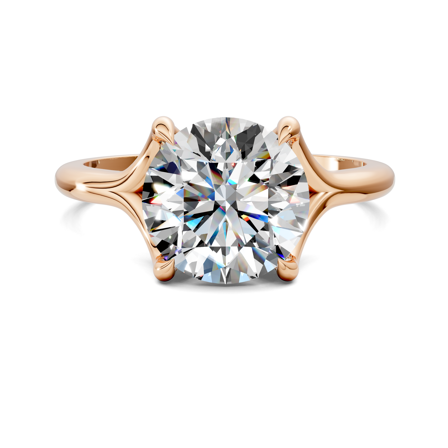 Jillian Split Shank Solitaire Ring