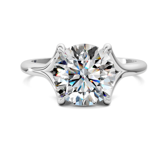 Jillian Split Shank Solitaire Ring