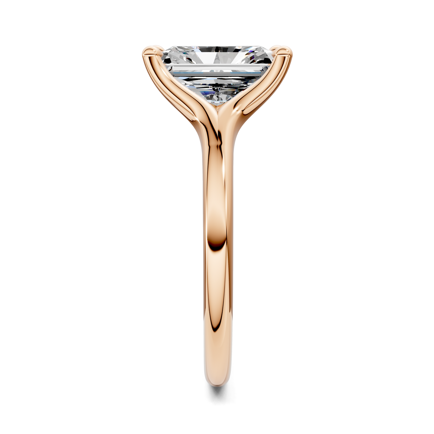 Jillian Split Shank Solitaire Ring