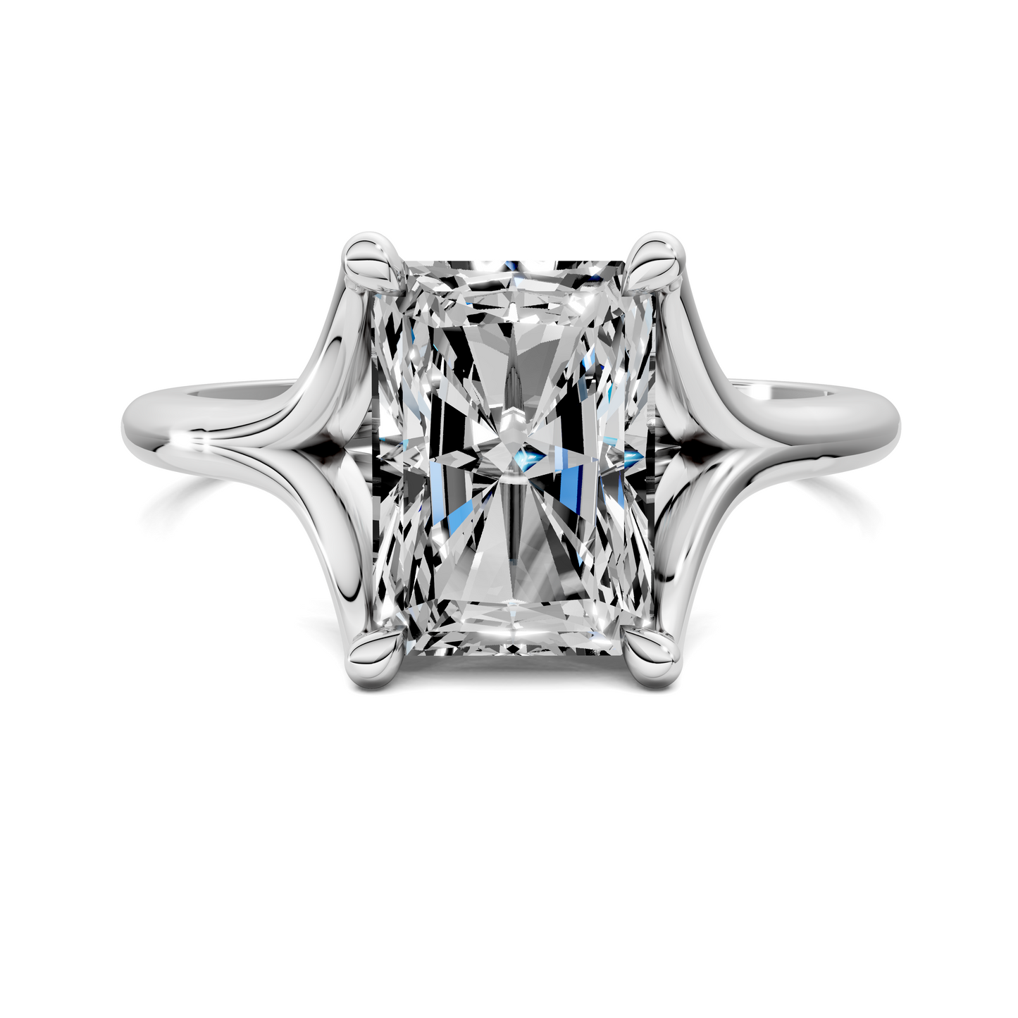 Jillian Split Shank Solitaire Ring