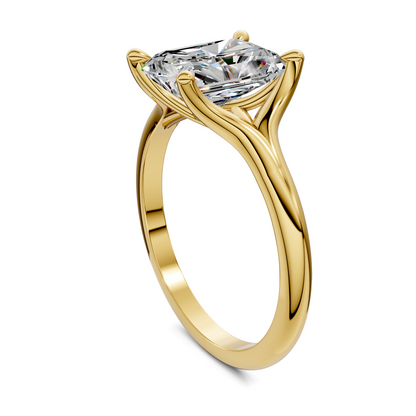 Jillian Split Shank Solitaire Ring