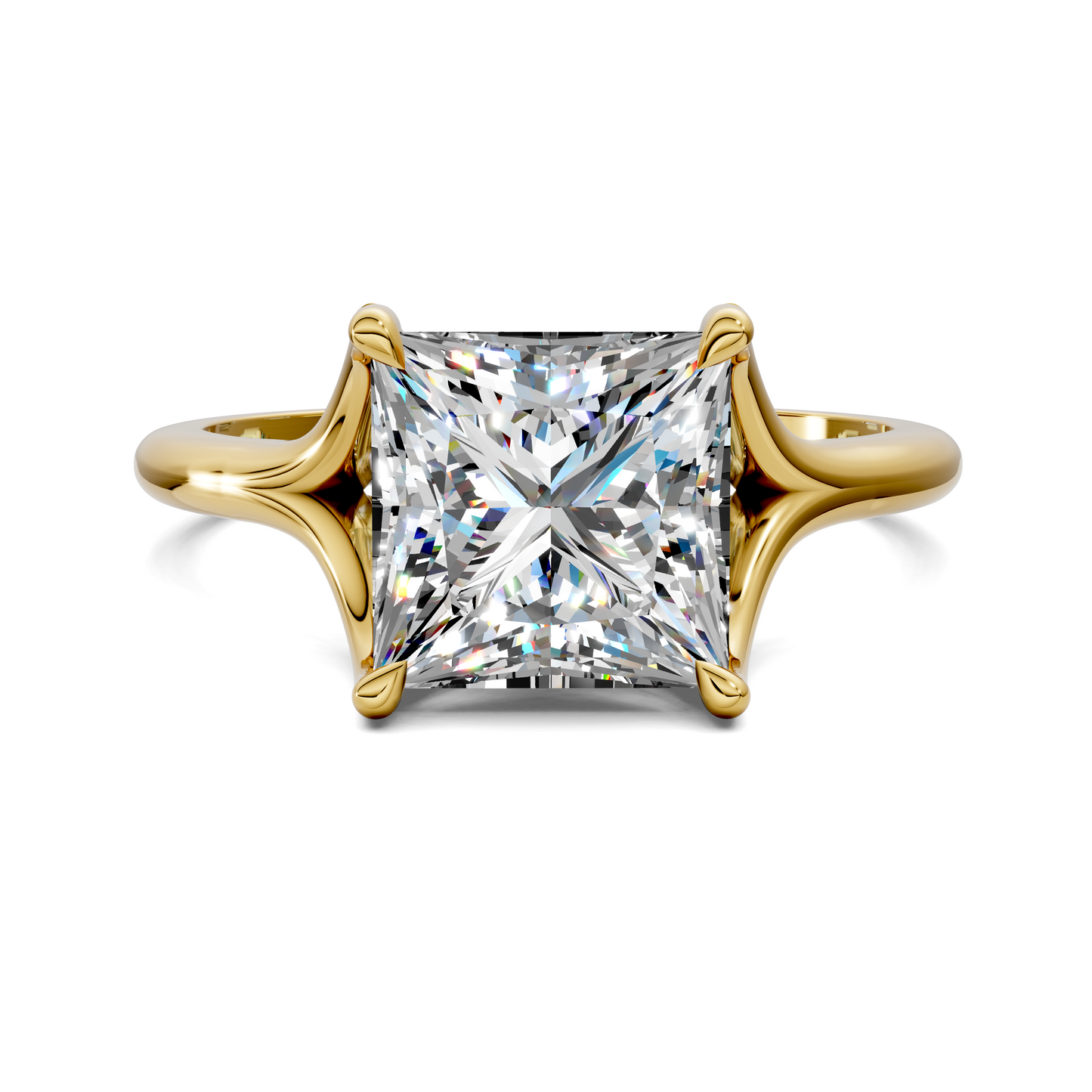 Jillian Split Shank Solitaire Ring