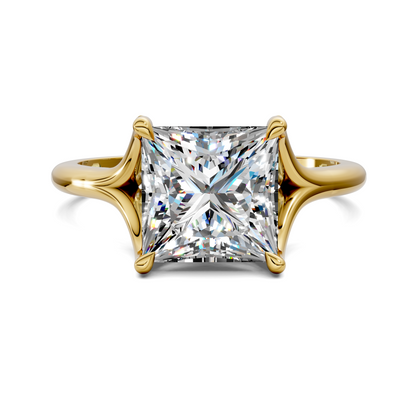 Jillian Split Shank Solitaire Ring