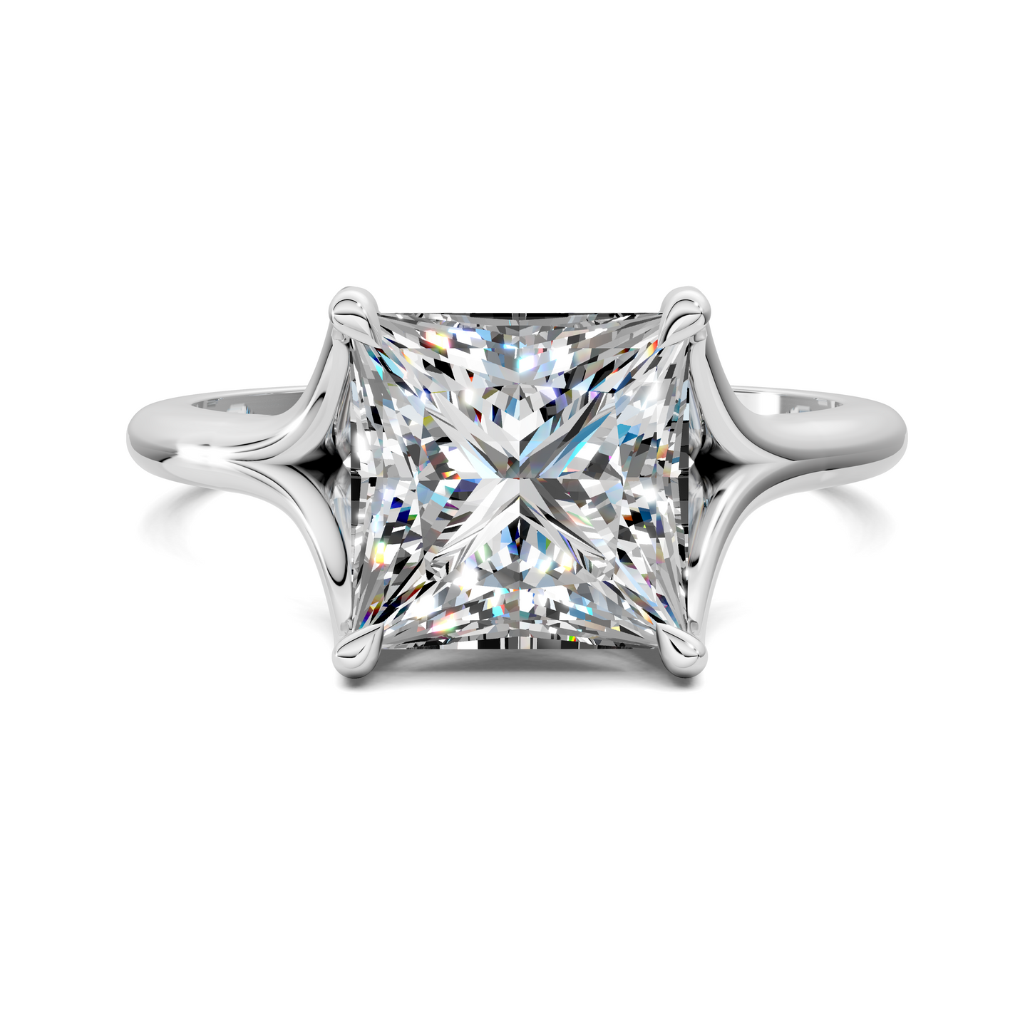 Jillian Split Shank Solitaire Ring