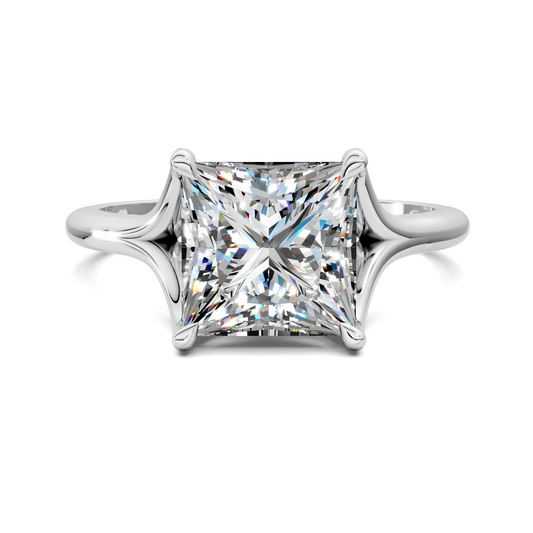 Jillian Split Shank Solitaire Ring